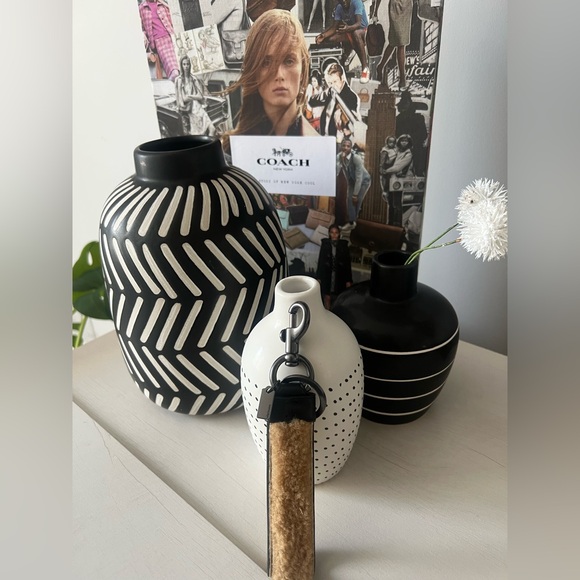 Coach Shearling Key Fob (NWT) - Picture 3 of 6